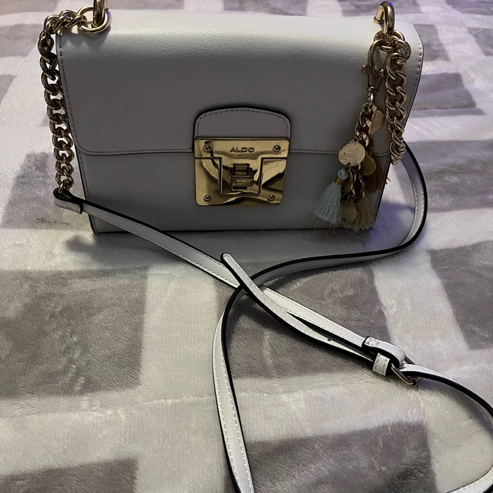 White ALDO bag, used.